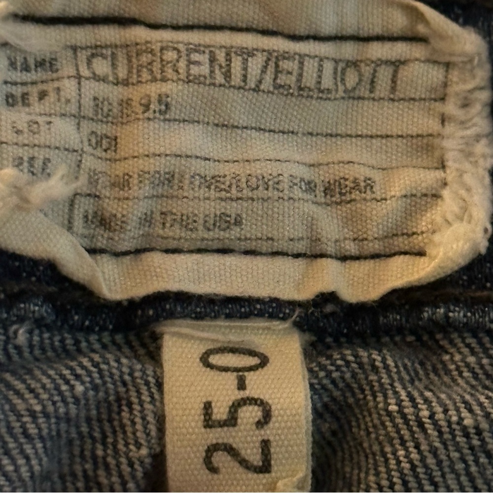 Current/Elliott‎ The Bike Short Denim Jorts 8058-0147 Blue Moon Size 25/0 - Picture 8 of 10